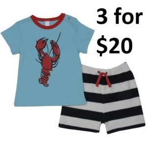 😀 3 for $20 New Nordstrom Baby Lobster Navy Set